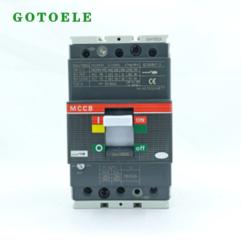 ABB TMAX-serie stroomonderbreker met gegoten behuizing 3P 63A - 1600A
