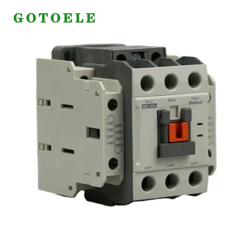 MC-40A AC-magneetschakelaar 3P 40A 18,5KW 1NO+1NC